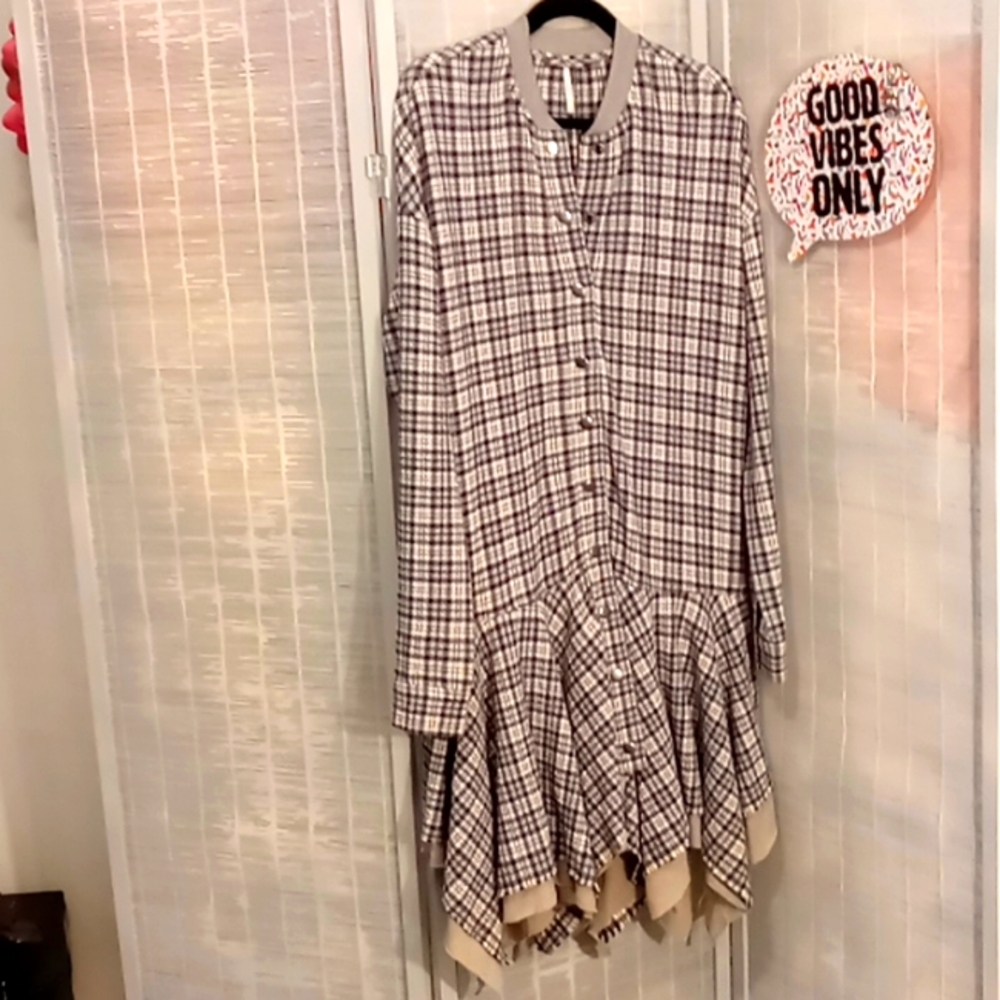 Free People Causal Ruffled Dress